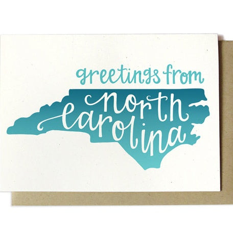 Greetings From North Carolina Card