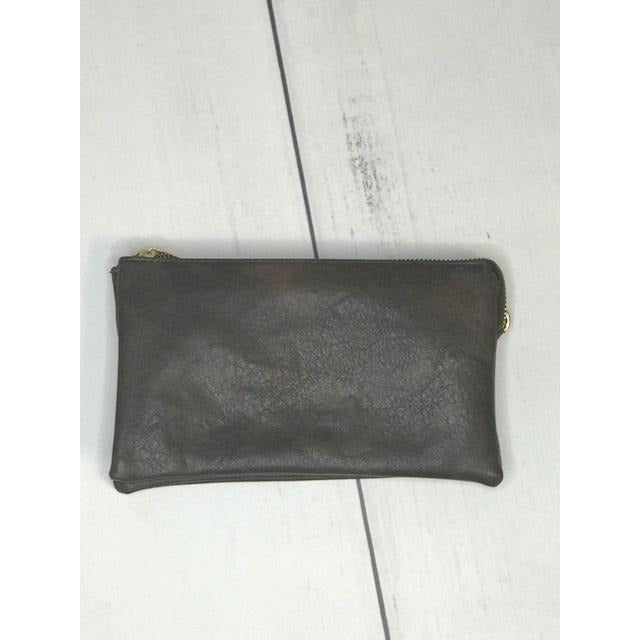 Riley Coffee Crossbody Wristlet