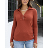 Grace and Lace Macy Day Ribbed Top - Ginger Spice
