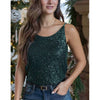 Grace and Lace Shimmer Sequin Cami - Jewel