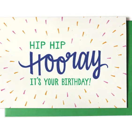 Birthday Card - Hip Hip Hooray