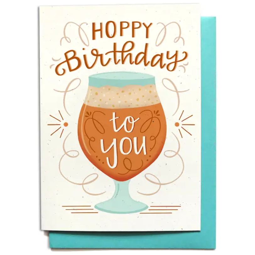 Birthday Card - Hoppy Birthday Beer