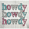 Sparkly Howdy Howdy Howdy Sticker