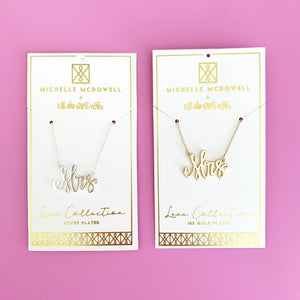 ASWN Collection - Silver Luxe Word Necklaces