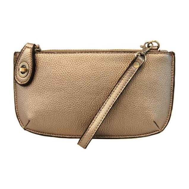Joy Crossbody Wristlet - Metallic Light Bronze