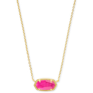 KENDRA SCOTT ELISA SHORT PENDANT NECKLACE GOLD AZALEA ILLUSION