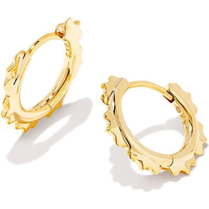 KENDRA SCOTT GENEVIEVE HUGGIE EARRINGS GOLD