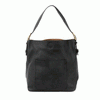 Roanoke Classic Hobo Handbag ($6 to monogram, per bag) - Black with Black