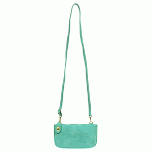 Joy Crossbody Wristlet - Light Turquoise Lux