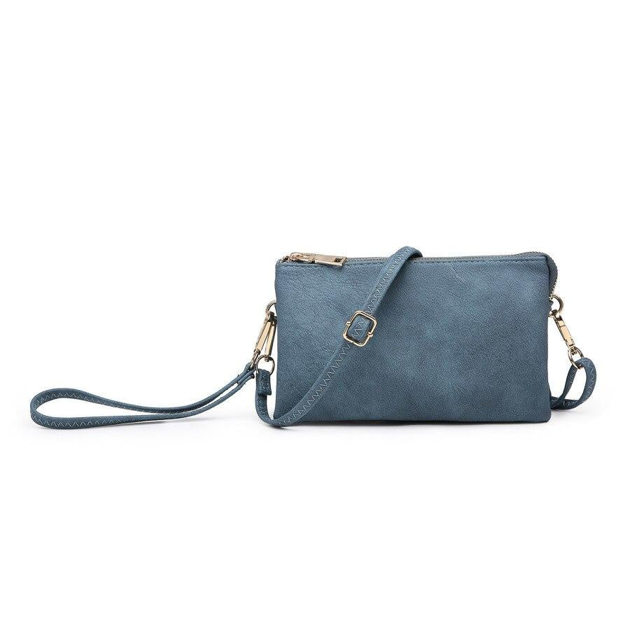 Riley Indigo Crossbody Wristlet