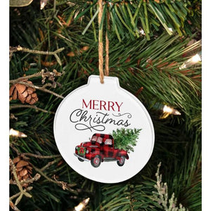 Merry Christmas Acrylic Ornament - FINAL SALE