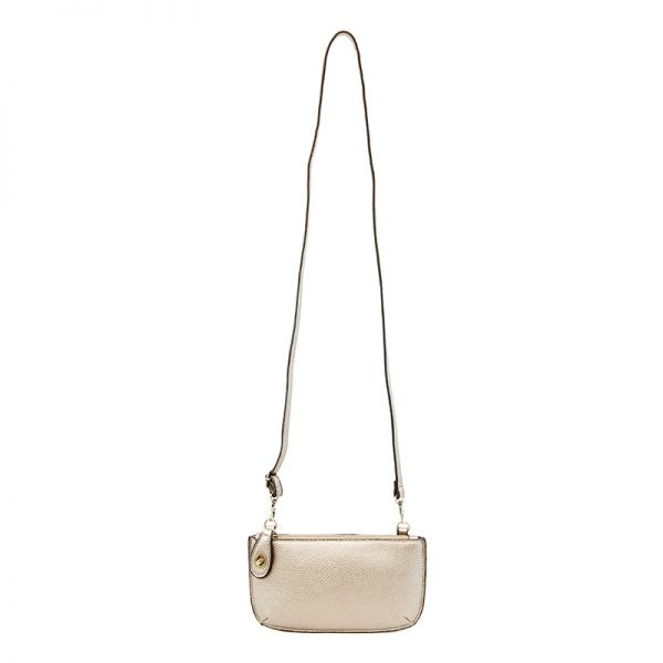 Joy Crossbody Wristlet - Metallic Pearl