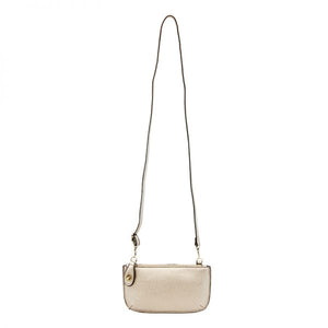 Joy Crossbody Wristlet - Metallic Pearl