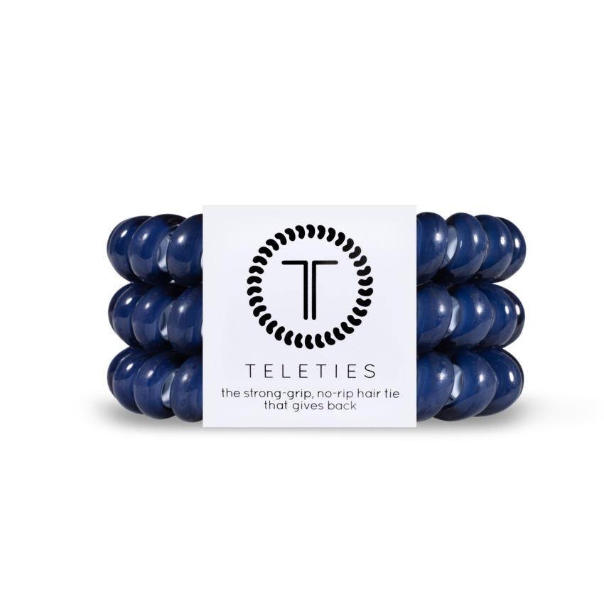 Teleties - Large Hair Ties - Nantucket Navy