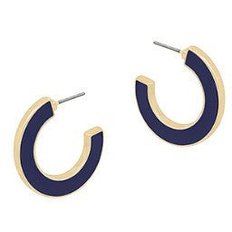2 Sided Colored Hoops - Navy