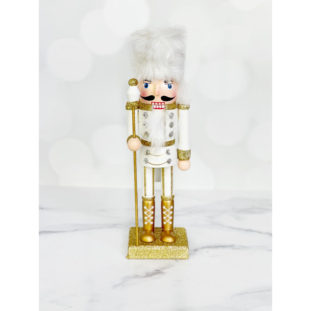 Wooden Nutcracker - White