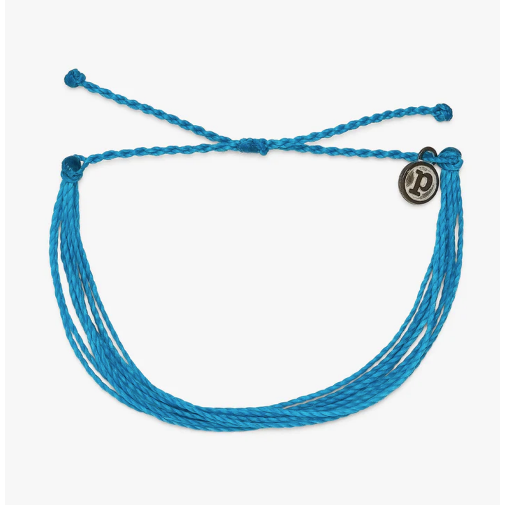Pura Vida Solid Original  Bracelet - Neon Blue