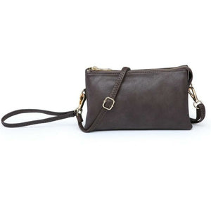 Riley Coffee Crossbody Wristlet