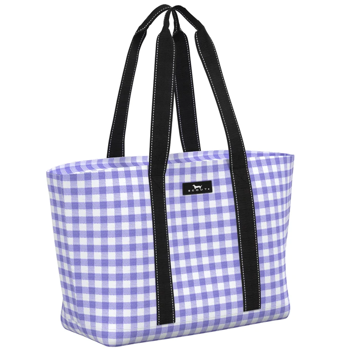 SCOUT Out N About Zip-Top Tote - Amethyst & White