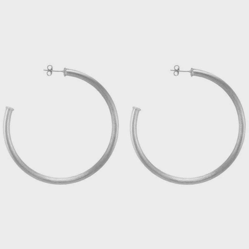 Sheila Fajl Small Everybody's Favorite Hoop Earrings - Silver