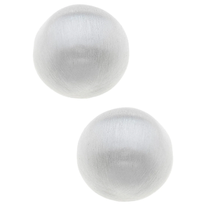 Hailey Stud Earrings in Satin Silver