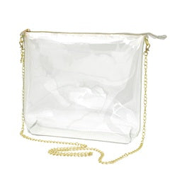 Simple Tote - Clear with Gold Hardware