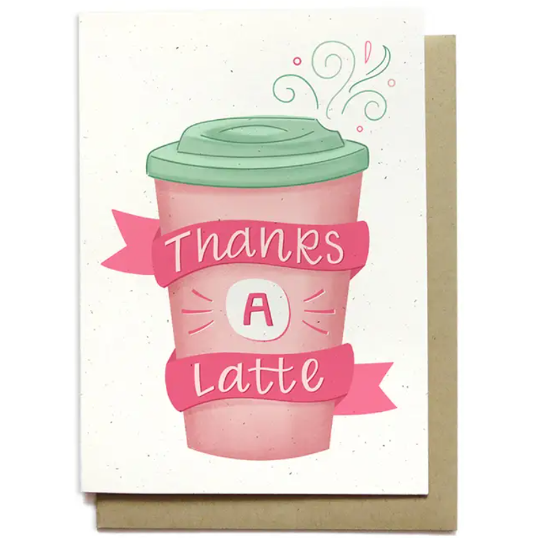Thank You Card - Latte