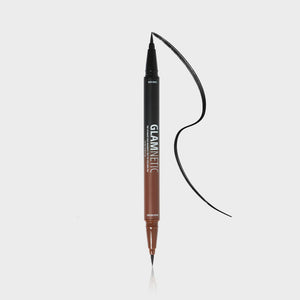 The Ultimate Duo Magnetic Felt Tip Eyeliner Pen - Deep Space & Cocoa Dreams