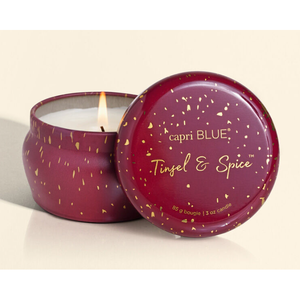 Capri Blue Tinsel & Spice Glimmer Mini Tin - 3 oz