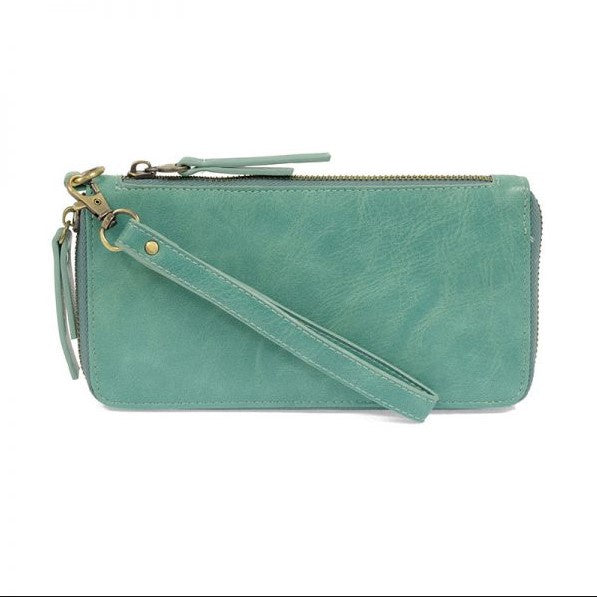 Chloe Zip Around Wallet/Wristlet - True Turquoise