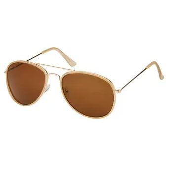 Weekend Sunglasses - Gold Frame/Brown Lens