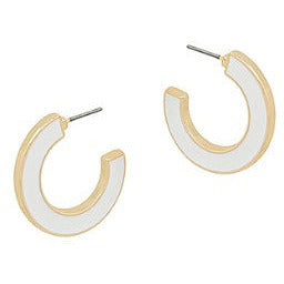 2 Sided Colored Hoops - White