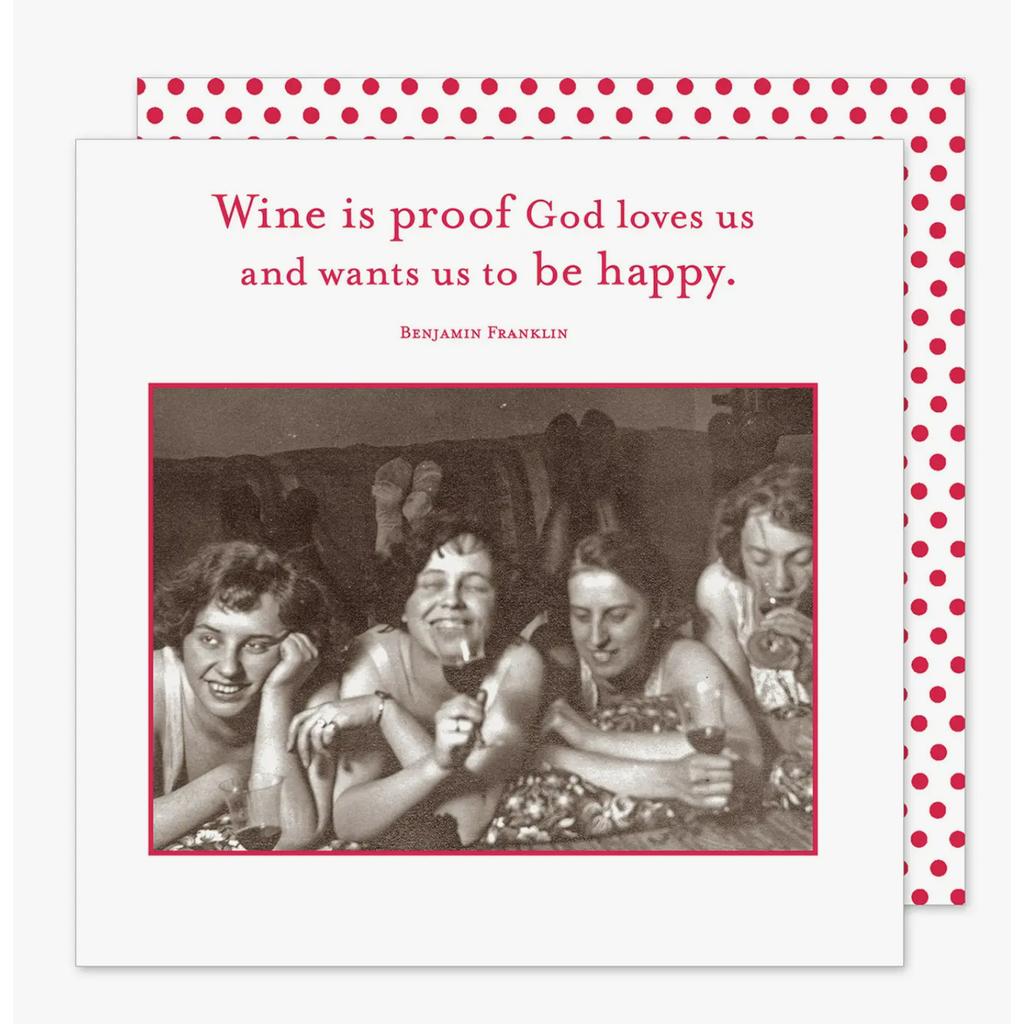 Wine Is Proof Beverage Napkin